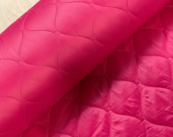 Fuchsia gewatteerde waterdichte stof