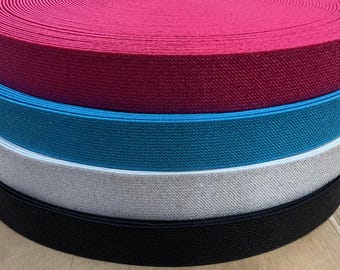 Farbige Glitter Elastic 25 mm