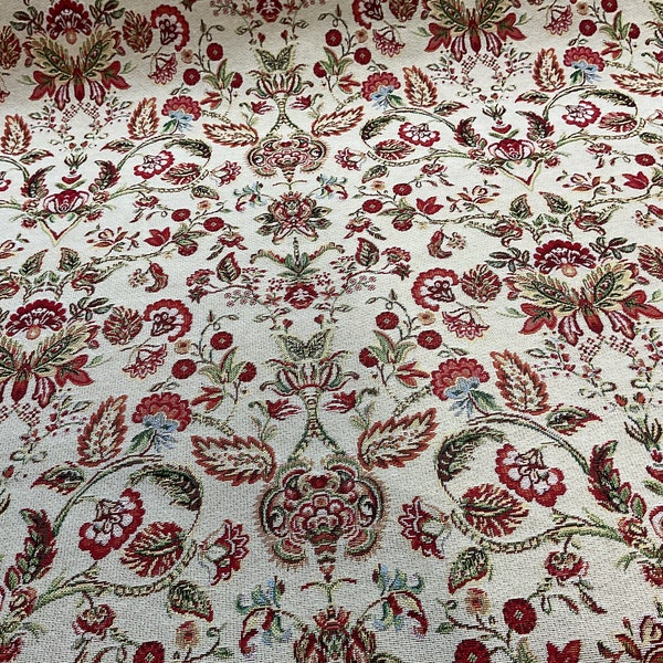 Vintage Floral Woven Tapestry