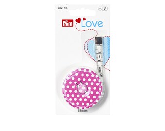 Prym Love Spring tape measure 150 cm pink