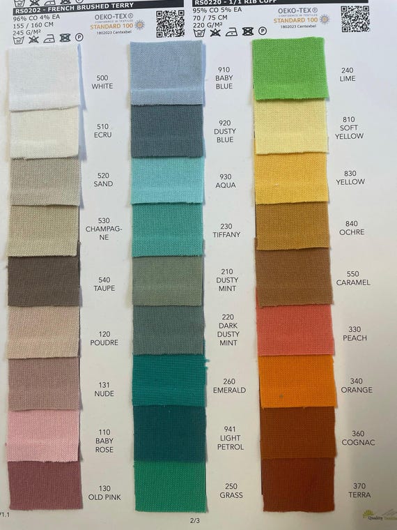 SALE - Brushed French Terry - Tiffany SALE - Brushed French Terry - Tiffany