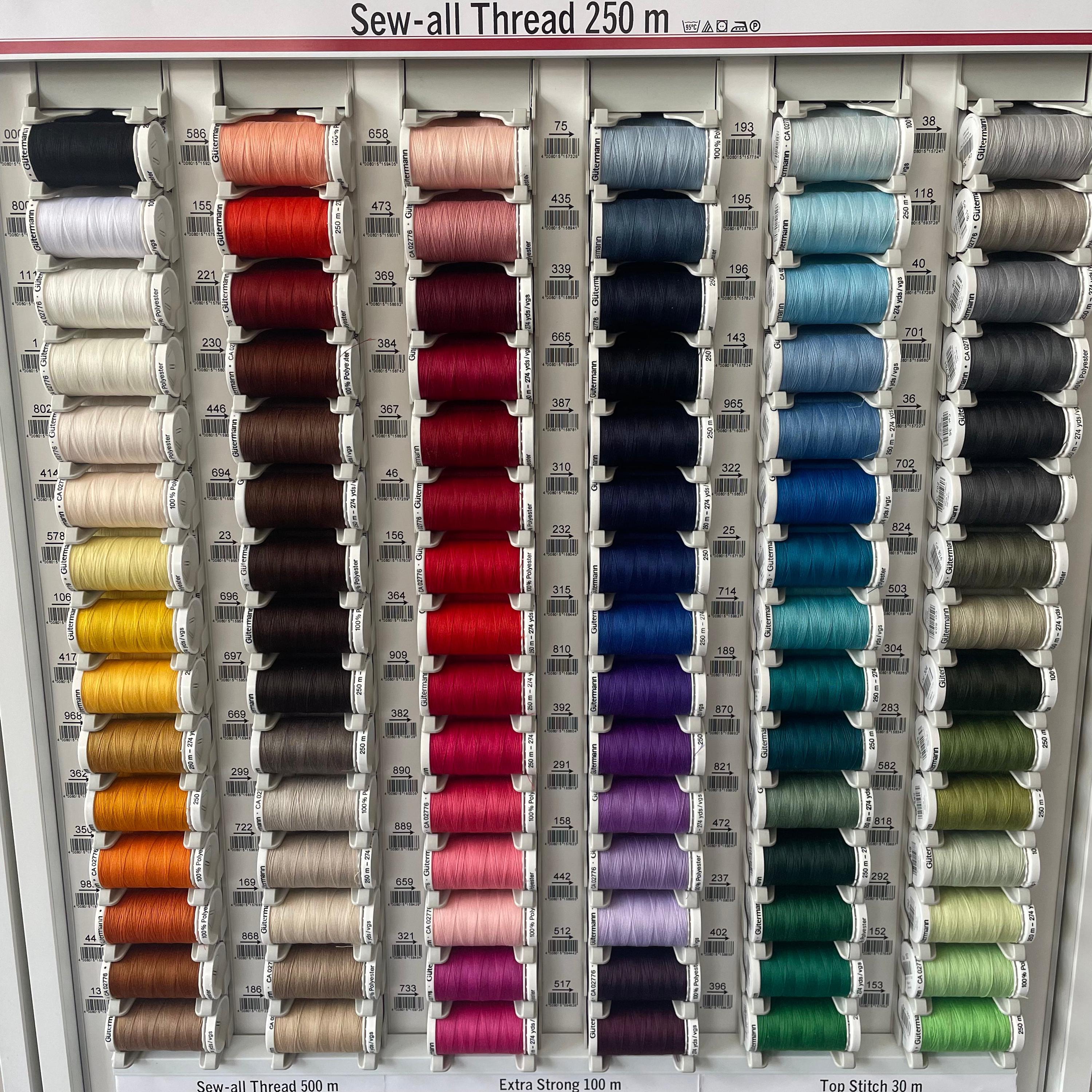 Gutermann Sew All Thread 250M 139 Colors #010 to #320 – Pacific Trimming Gutermann Sew All Polyester Thread、250Mtr、Fiery (0221)