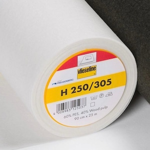 Vlieseline White Standard Firm Interfacing - Iron On | H250/305