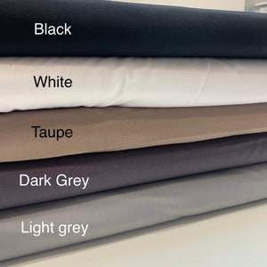 Solid Colour Cotton POPLIN