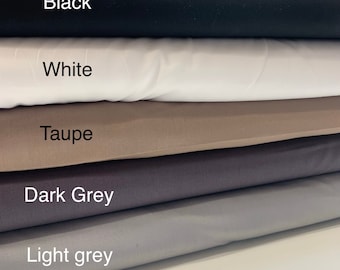 Solid Colour Cotton POPLIN