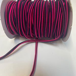 Elasticated 5mm pink/blue/red Drawstring Cord