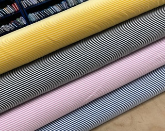 3mm Yellow Stripe Cotton Jersey