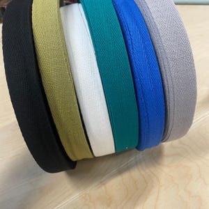 25mm Herringbone 100% Cotton webbing tape