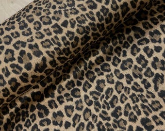Panther Print Brushed Coating Fabric