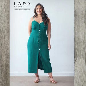 True Bias Lora Dress Sewing Pattern Sizes 14 - 30