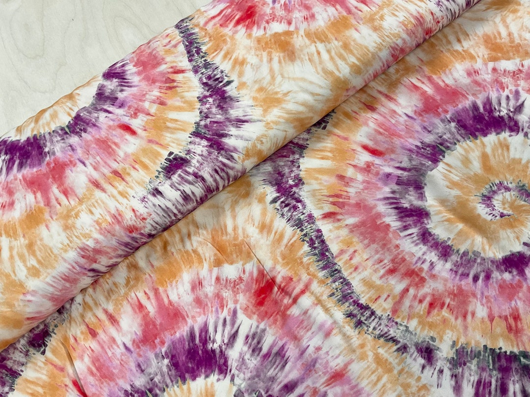 Spiral Tie Dye Viscose Etsy UK