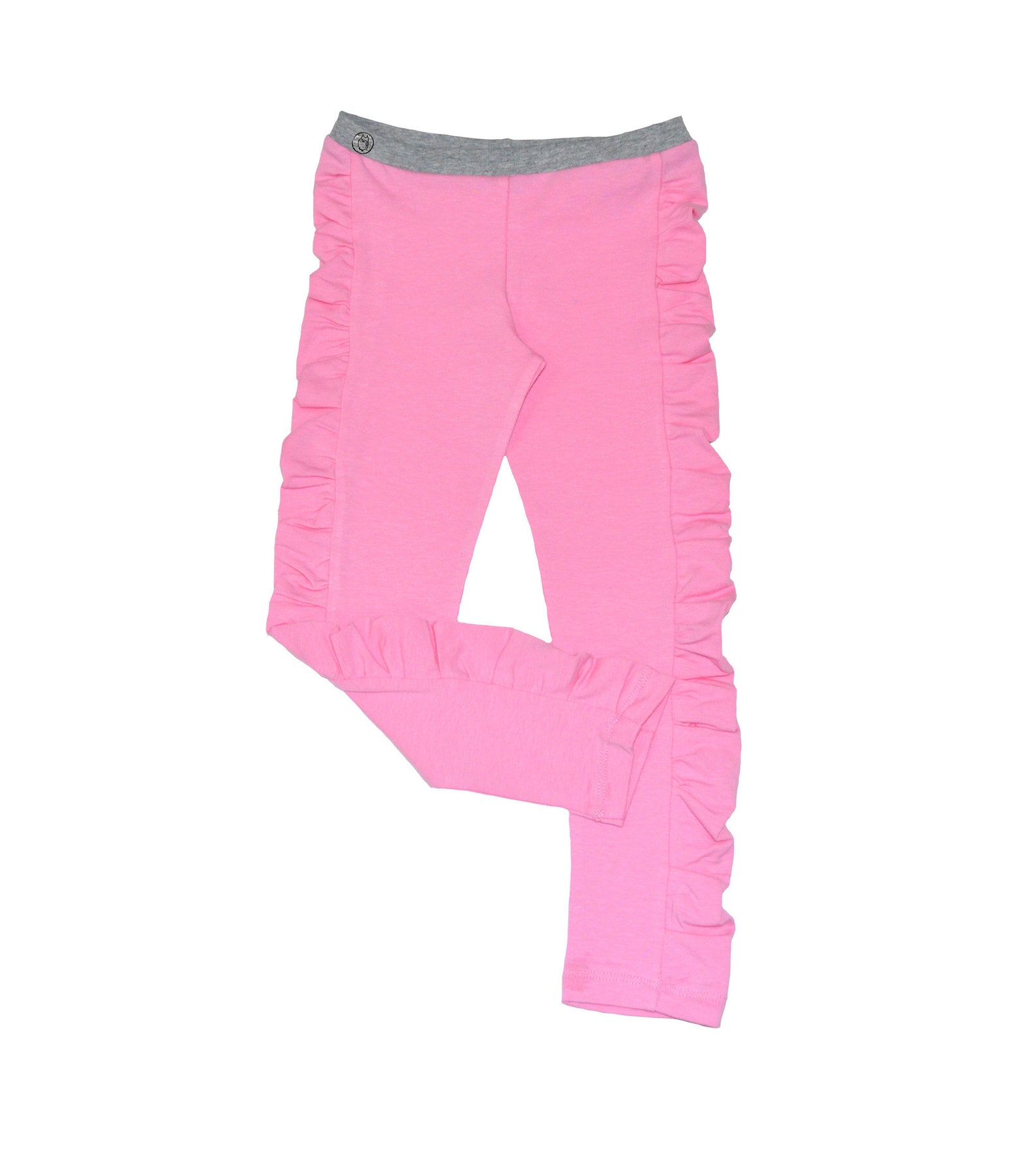 Girls Pink Ruched Legging/// Little Girls Pink Legging/// Baby Etsy