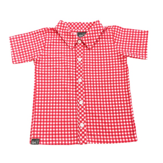 Red gingham shirt toddler Clearance