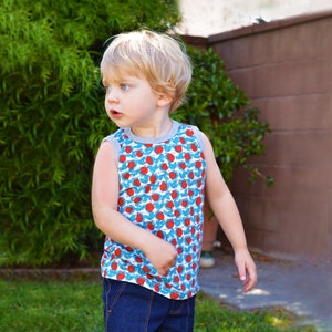 Red Rose Boys Tank Top • Available in Infant, Toddler and Kids sizes: 6 month, 12 month, 18 month, 2T, 3T, 4T, 5, 6 and 6X