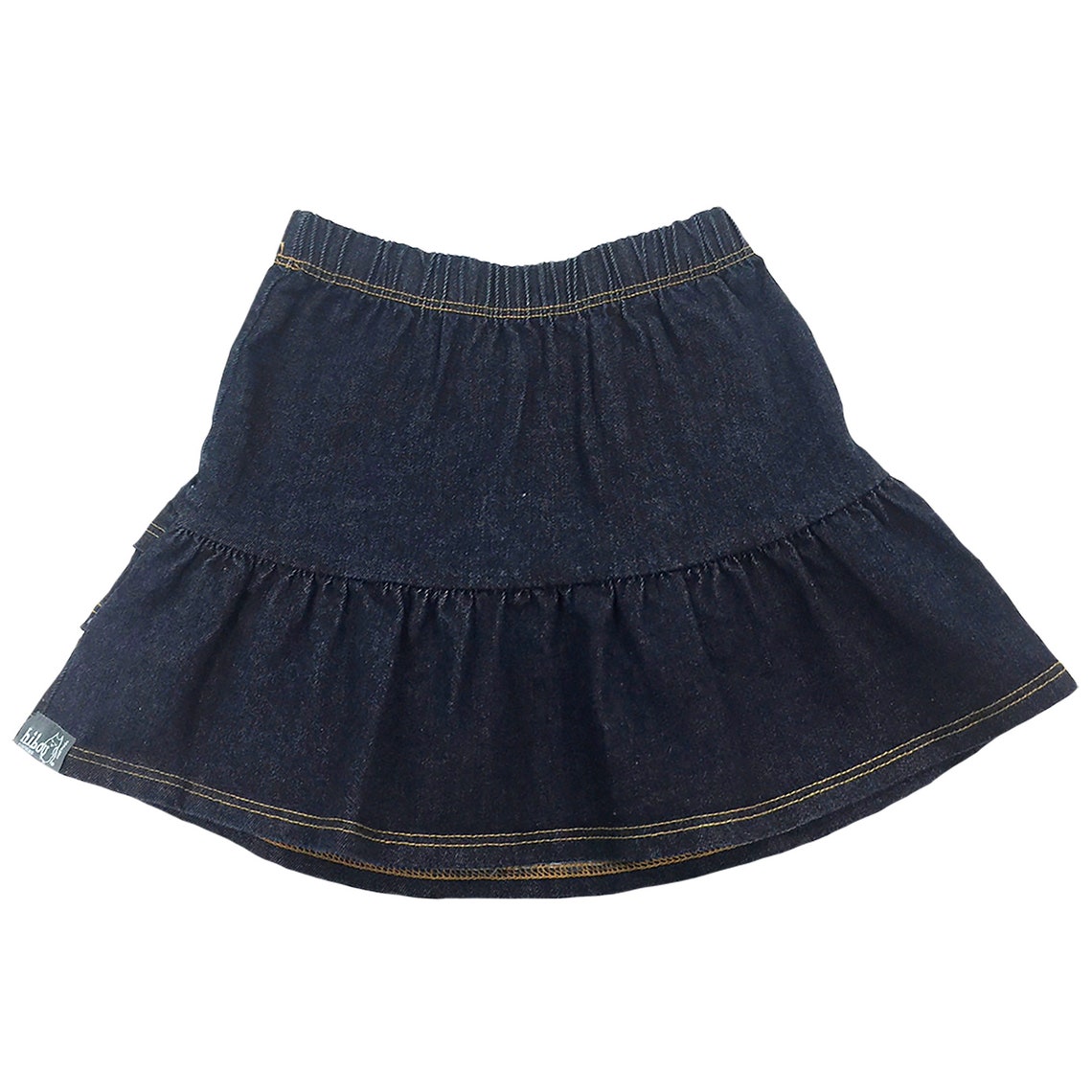 Girls Denim Ruffle Skirt// Toddler Ruffle Skirt// Little Girls - Etsy