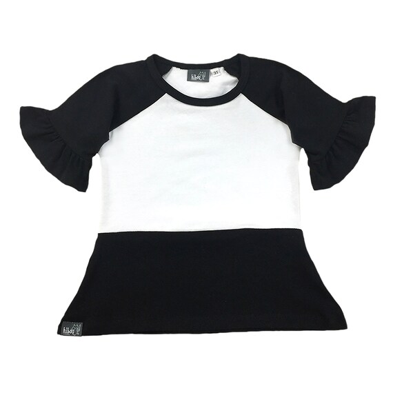 toddler ruffle sleeve raglan