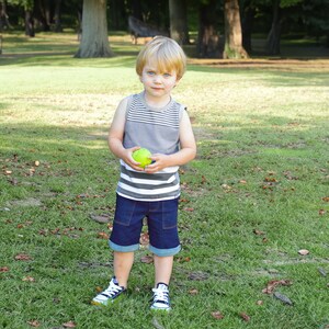 Grey Stripe Boys Tank Top • Available in Infant, Toddler and Kids sizes: 12 month, 18 month, 2T, 3T, 4T, 5, 6 and 6X