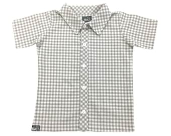 4t black dress shirt Toddler Boys Cotton Blend Guayabera Shirt Short Sleeve 4T / LIGHT BLUE main image 0
