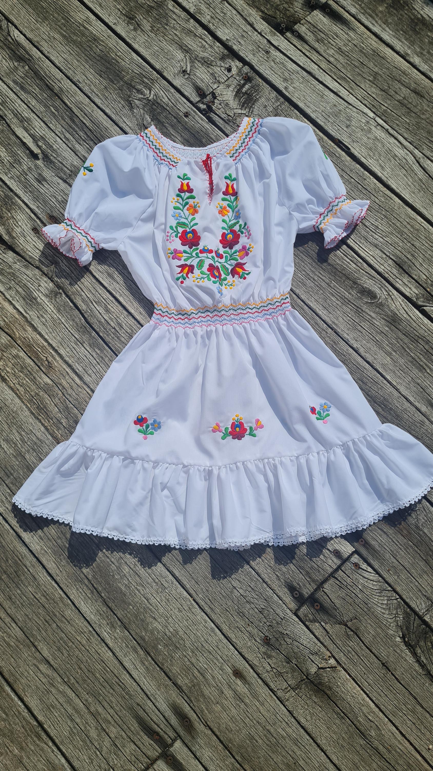 Hungarian Embroidered Folk Dress - Etsy Hungarian Embroidered Folk Dress - Etsy