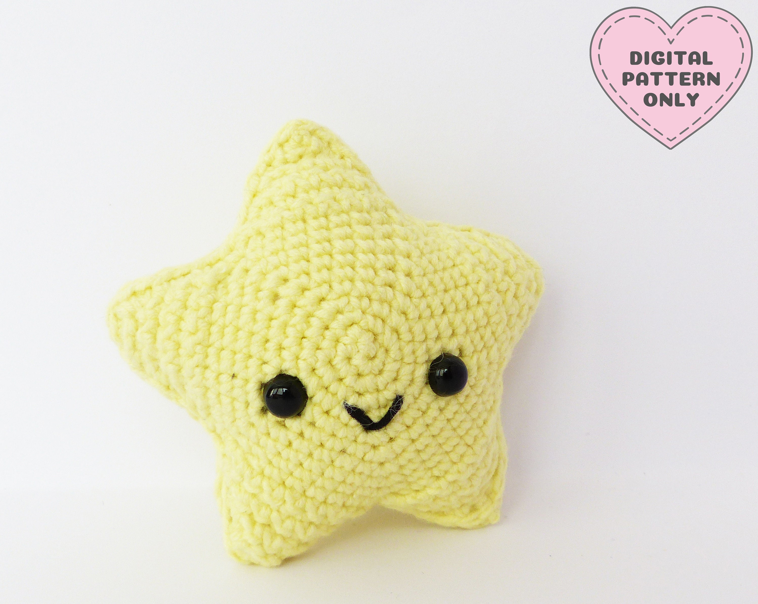 Forstærke Sparsommelig Botanik Star Crochet Pattern Amigurumi Star Kawaii Plush DIY - Etsy