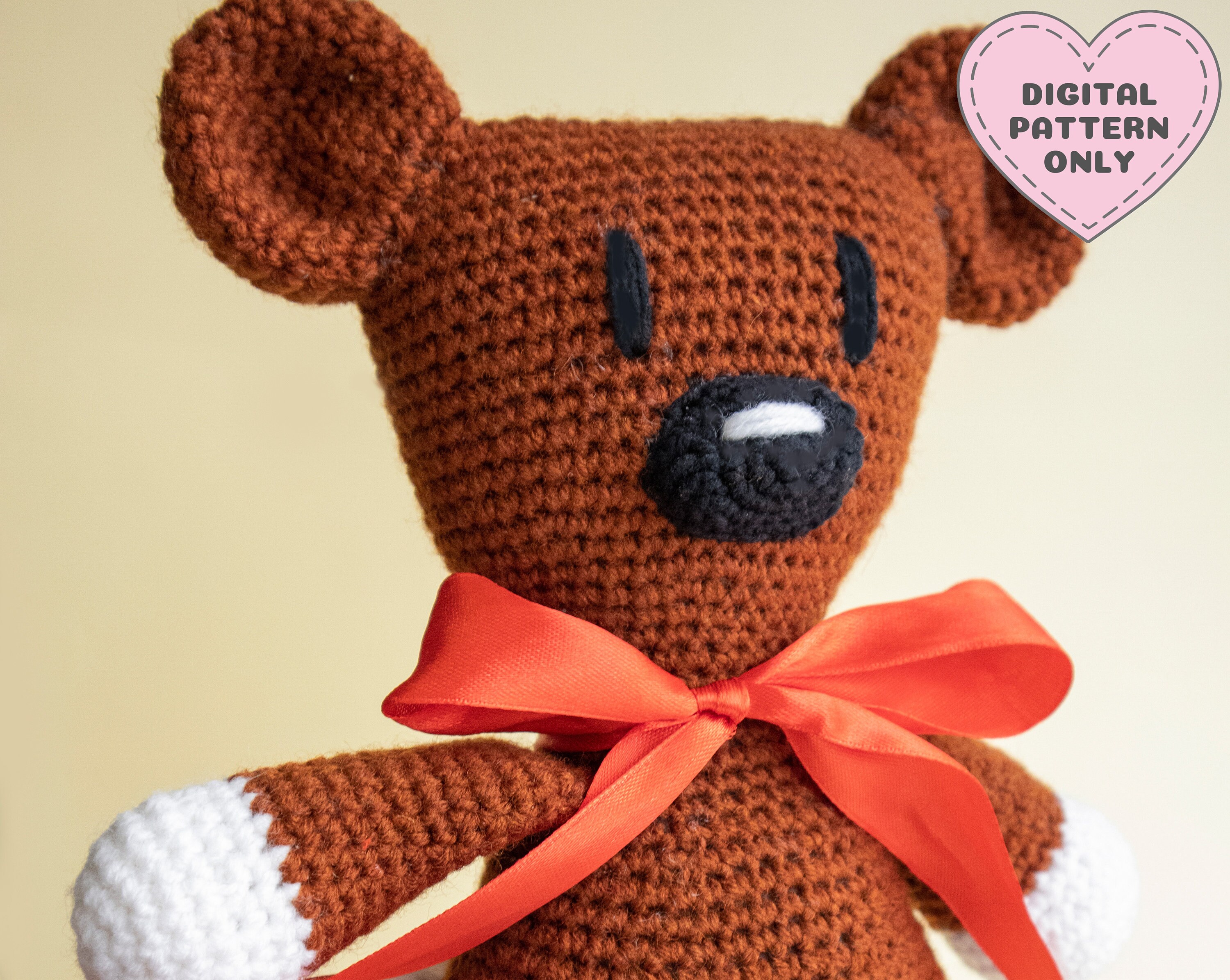 Bear Crochet Pattern Teddy Amigurumi 