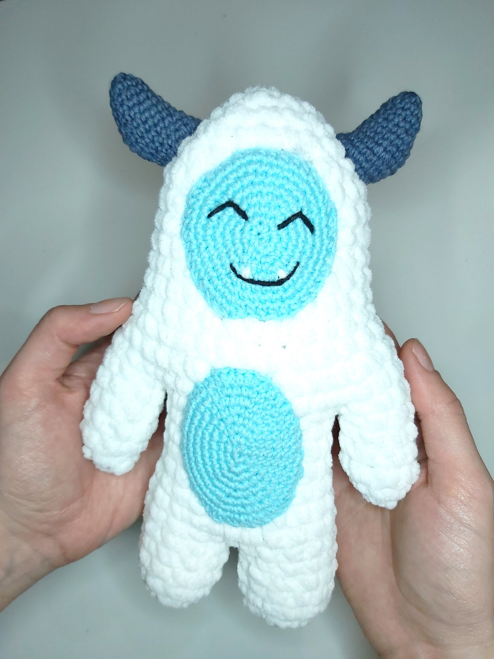 Yeti Amigurumi Crochet Pattern Tutorial Easy How To Etsy