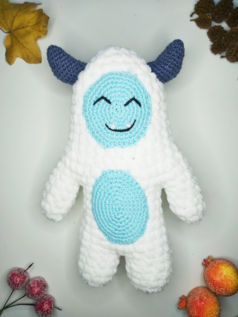 Yeti Amigurumi Crochet Pattern Tutorial Easy How To Etsy