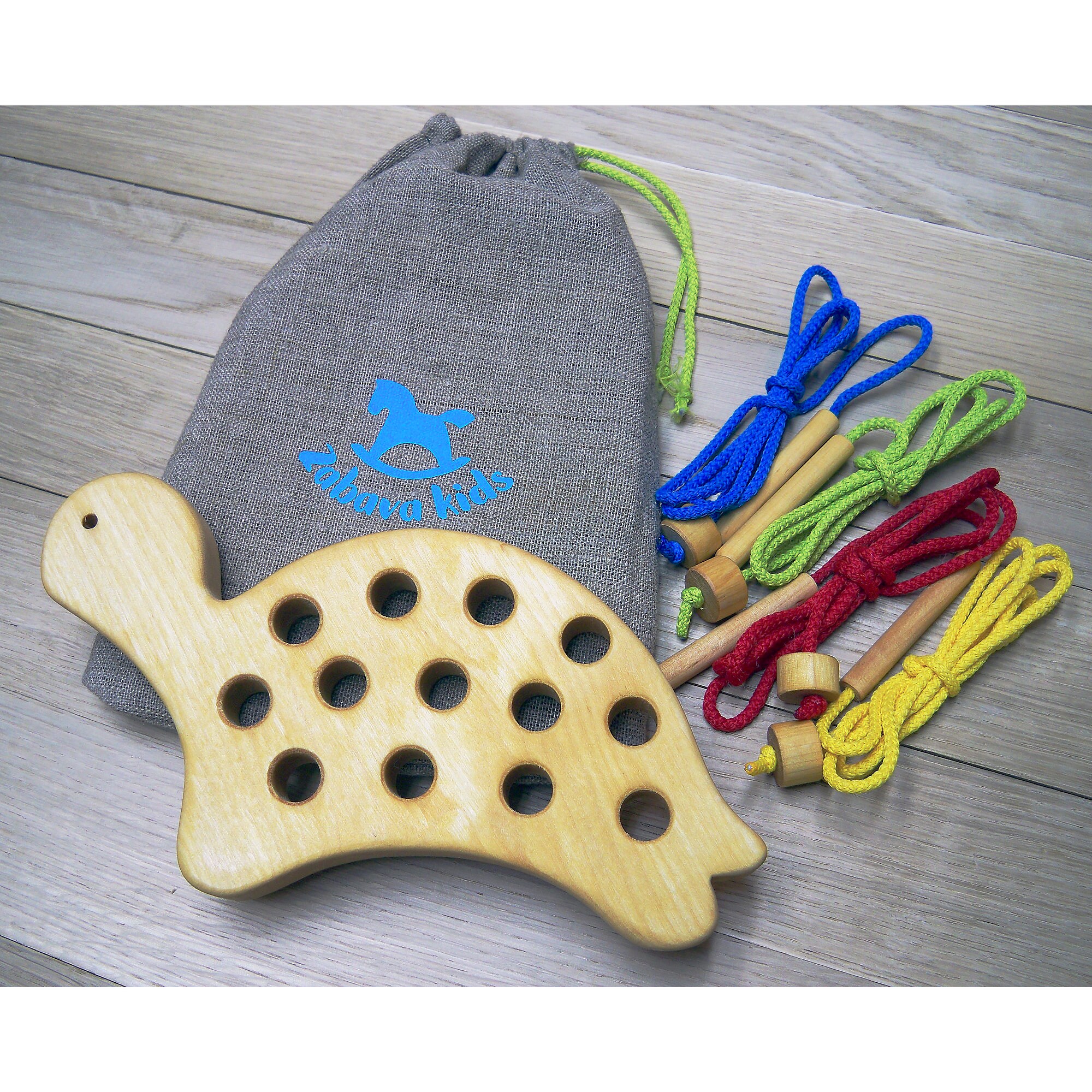 Montessori Toy Wooden Lacing Toy Educational Toy Etsy