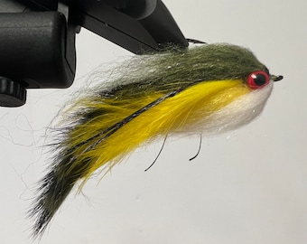 2 Pack of Small Lunch Money Flies in Bluegill Colors, Bass Fly, Streamer Fly, Trout Fly, Bluegill Imitation, Bluegill Fly