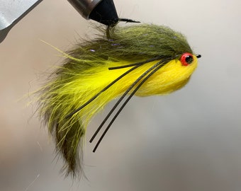 2 Pack of Lunch Money Flies, Bass Fly, Streamer Fly, Trout Fly, Bluegill Imitation, Bluegill Fly