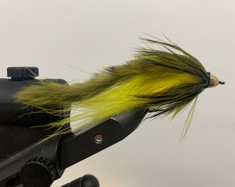 2 Pack of The Brave Flies Bluegill Pattern, Streamer, Bass Fly, Zonker, Fly Fishing, Fly Fishing Flies,