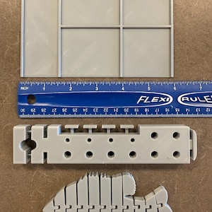 3D Printed Mat, Tool Caddy, and Flexible Fish- Gray