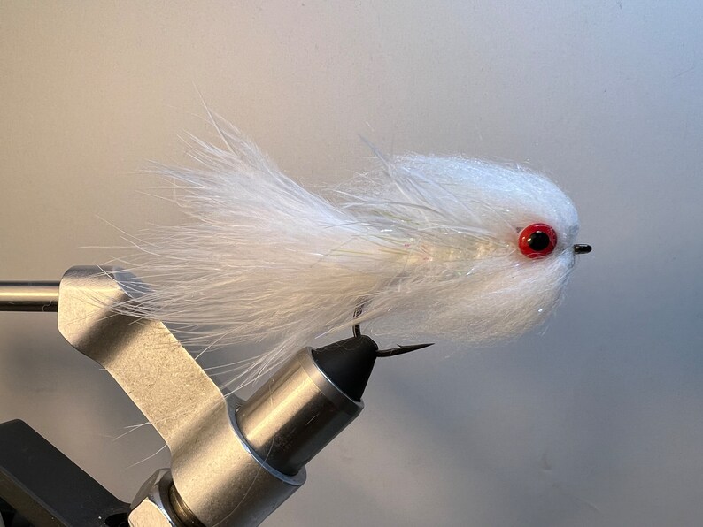 Smallmouth Bass Streamer White Etsy