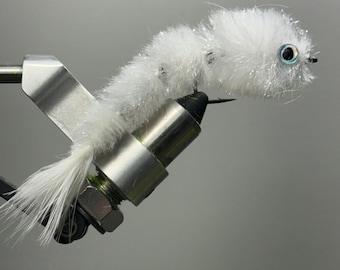 1 Weiße Gamechanger Fliege, Gamechanger Fliege, Streamer Fliege