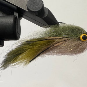 2 Pack of Small Lunch Money Flies in Baitfish Colors, Bass Fly, Streamer Fly, Trout Fly, Baitfish Imitation, Baitfish Fly