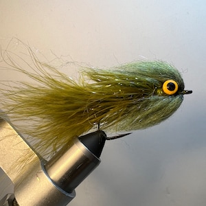 2 Pack of Smallmouth Bass Streamer Flies- Olive