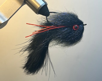 2 Pack of Lunch Money Flies, Bass Fly, Streamer Fly, Trout Fly, Black Fly, The Boogeyman