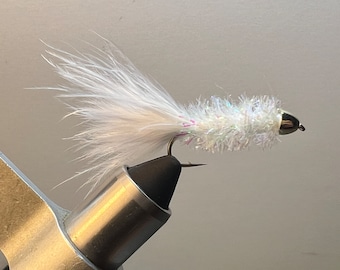 3 Pack of White Unhackled Wooly Buggers