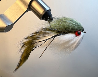2 Pack of Lunch Money Flies, Bass Fly, Streamer Fly, Trout Fly, Bluegill Imitation, Baitfish Fly