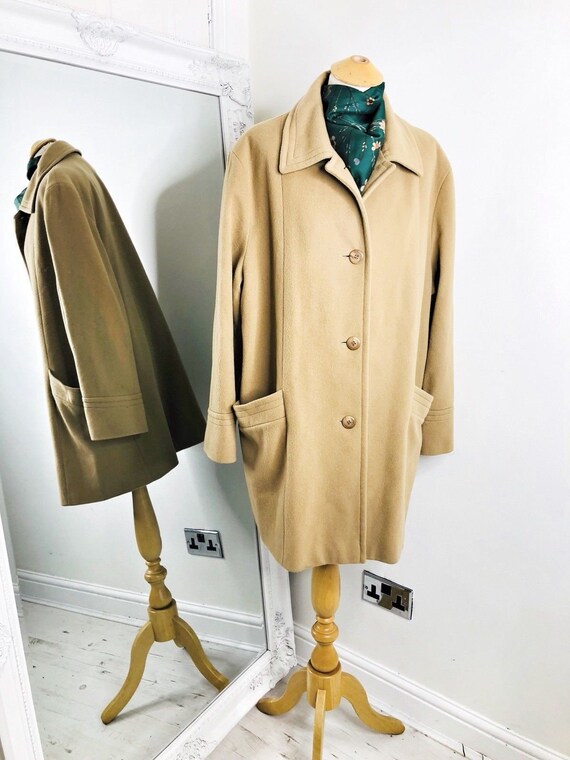 1980's Camel Coat Warm Vintage Coat 