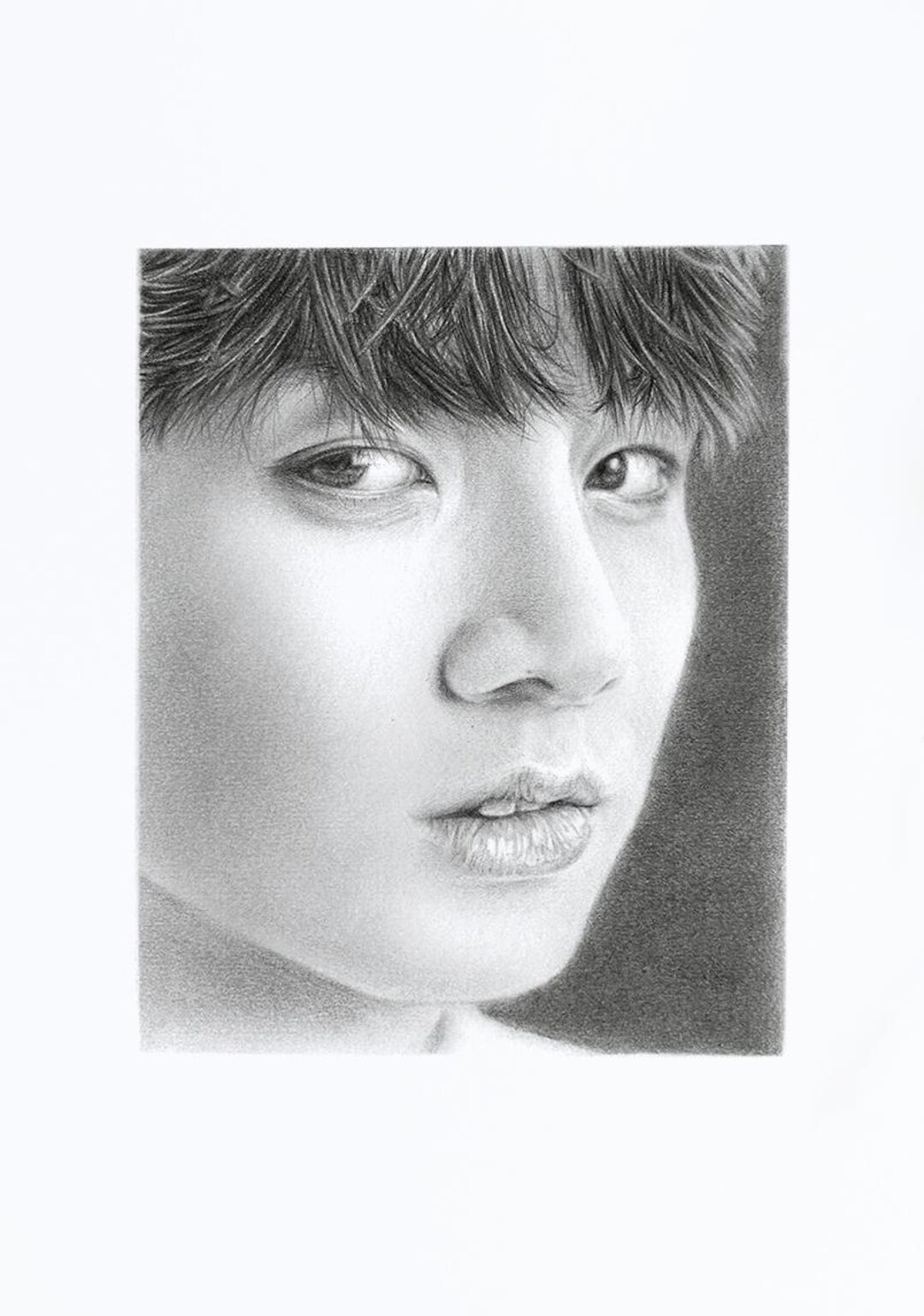 Custom Graphite Portrait Drawing From Your Photo – Hand-drawn Pencil ...