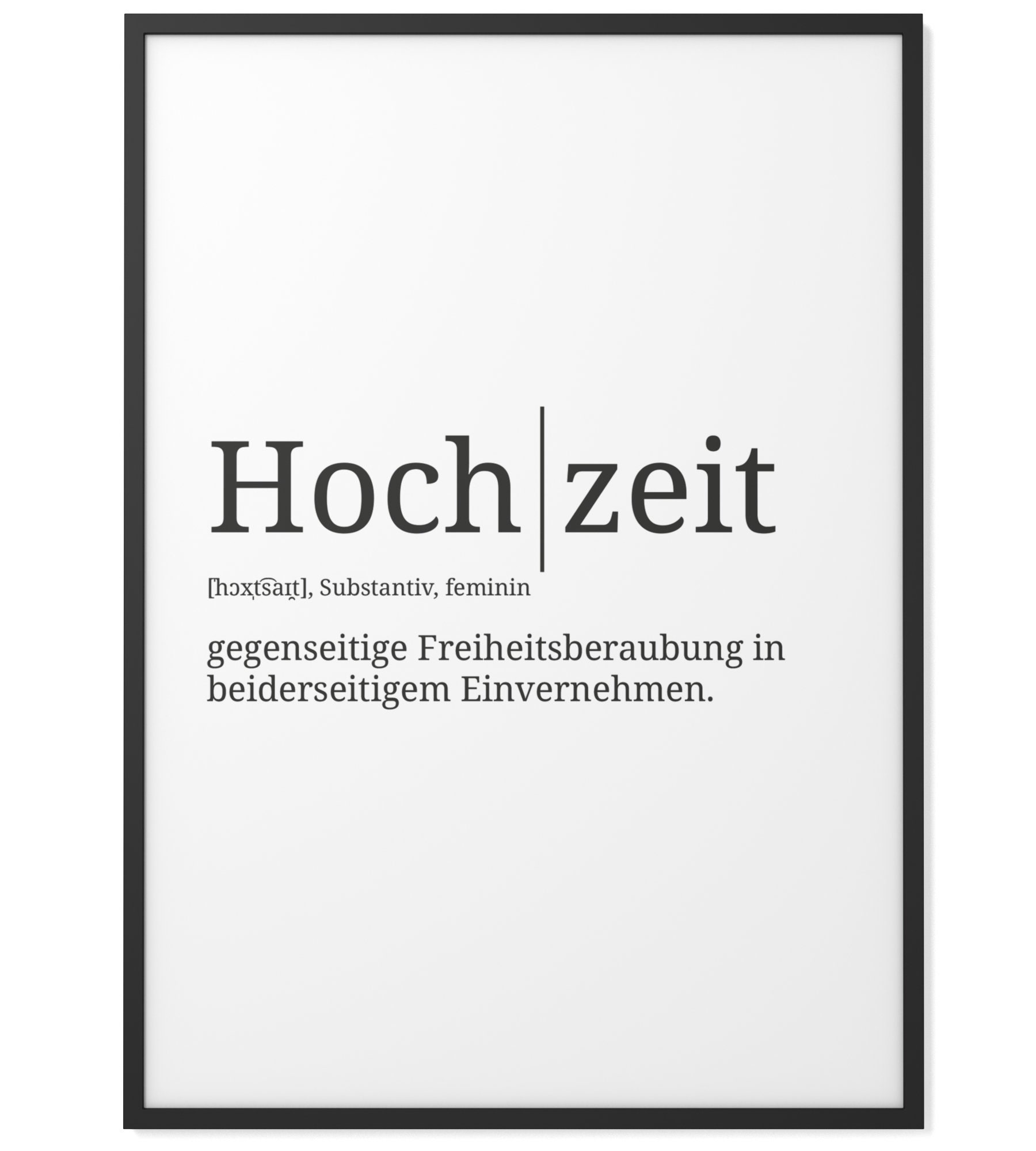 Definition Hochzeit Format Wählbar Premium Spruchposter Etsy UK