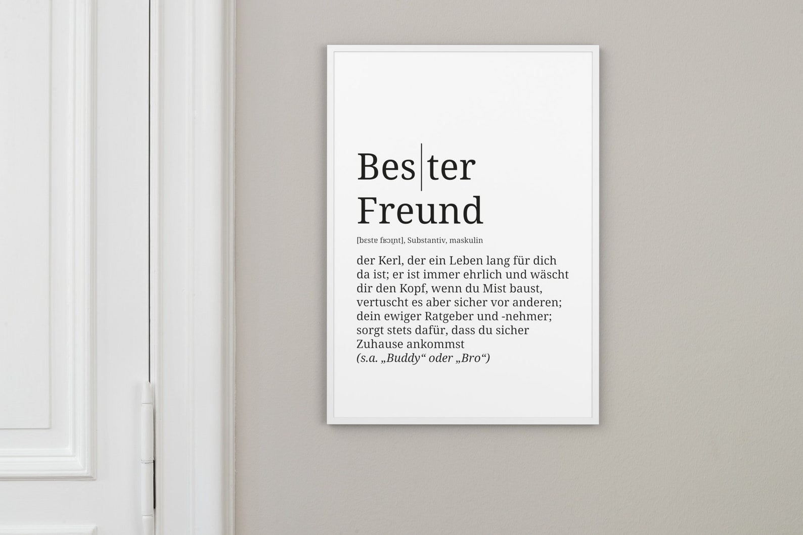 Definition Bester Freund Format wählbar Premium Etsy.de