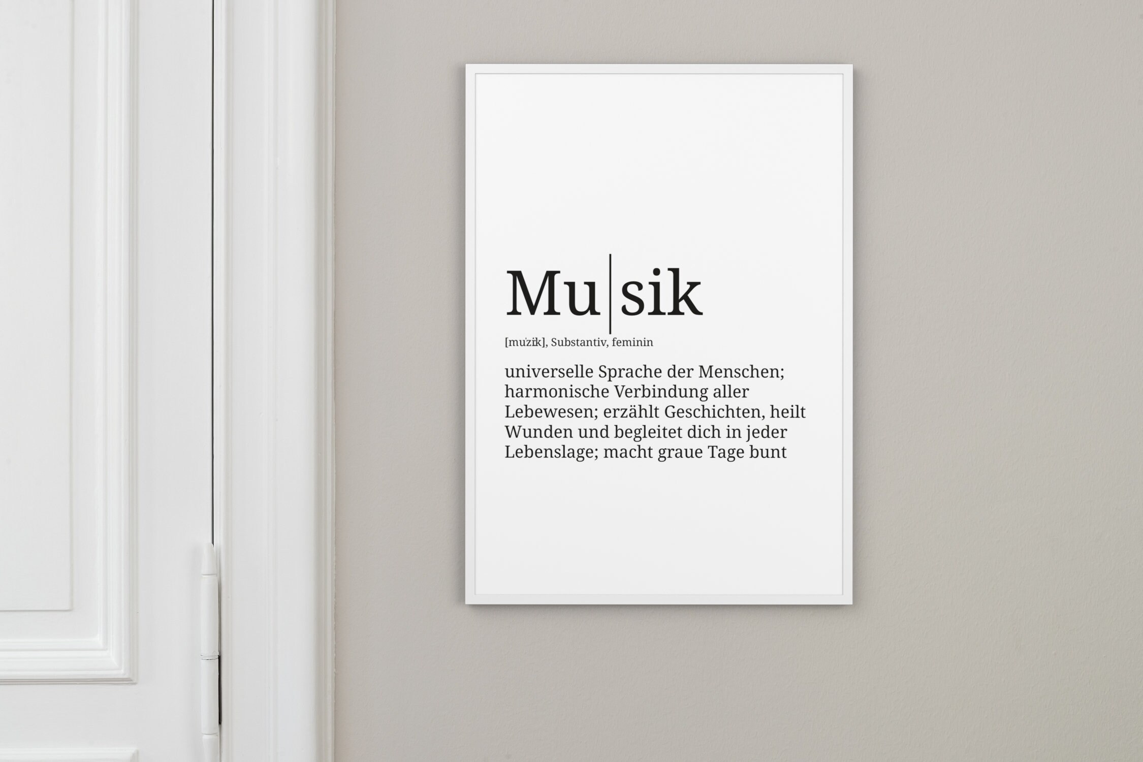 Definition Musik Format wählbar Premium SpruchPoster für Etsy