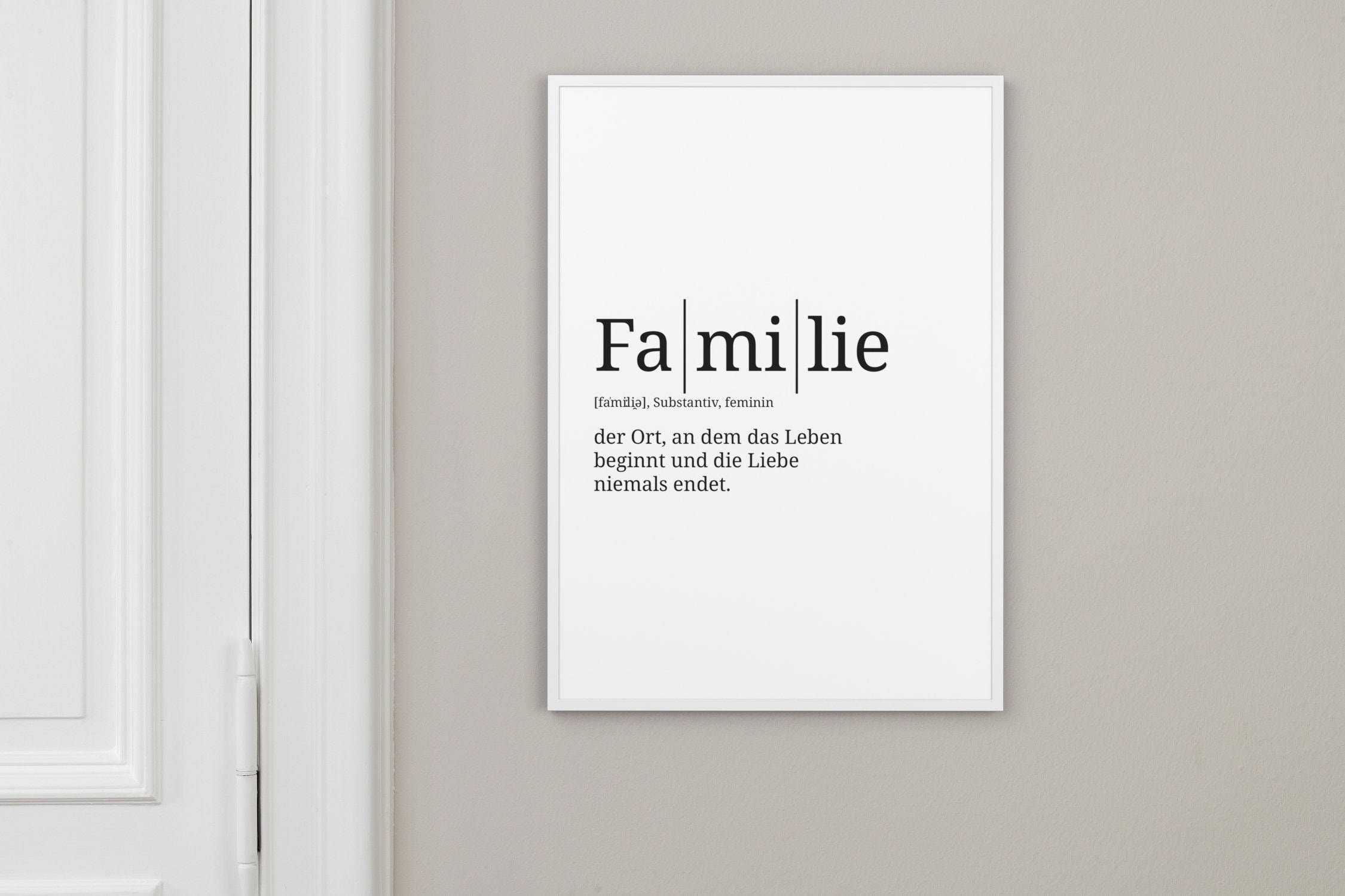Definition Familie Format wählbar Premium SpruchPoster Etsy Nederland