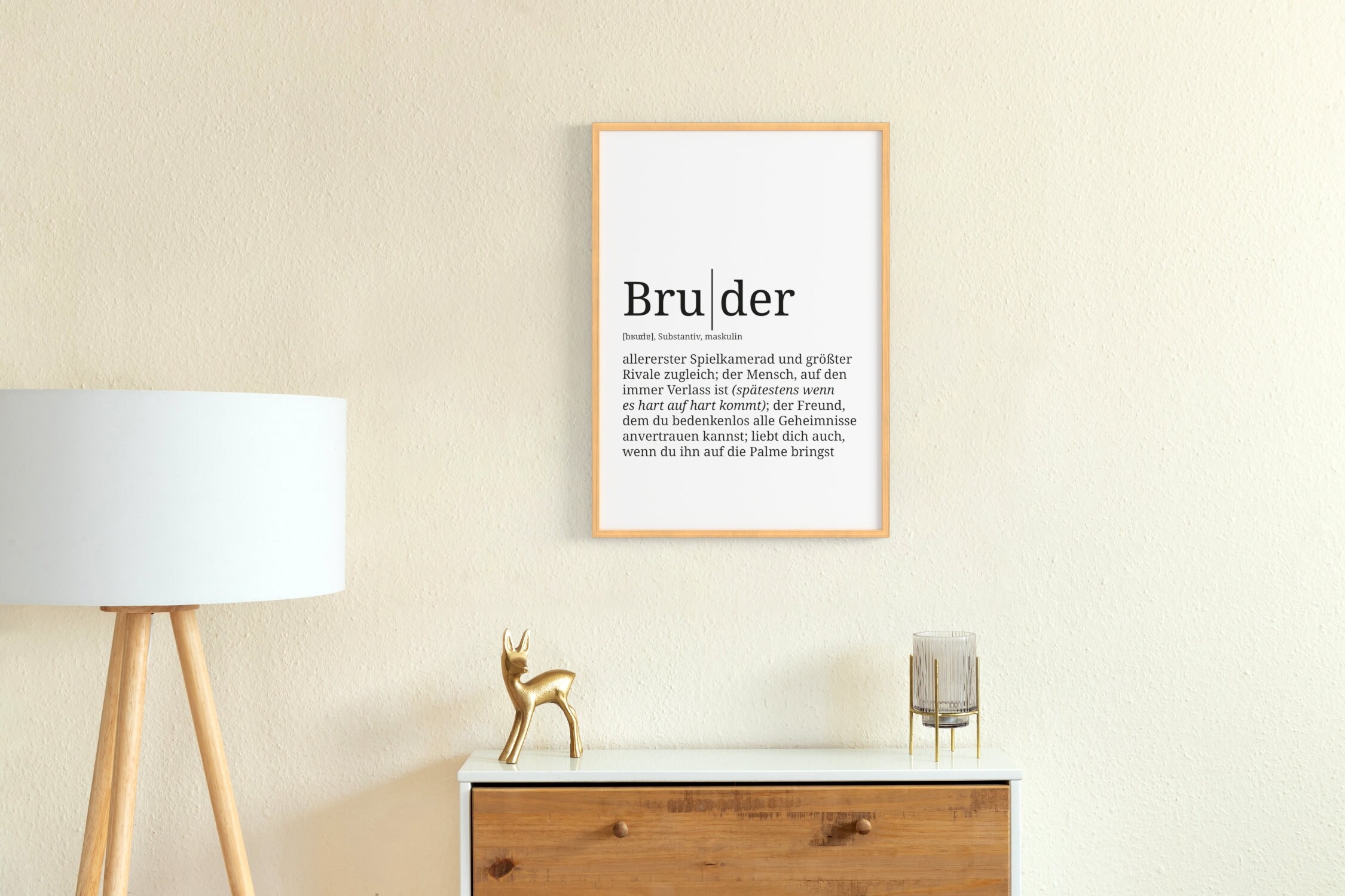 Definition Bruder Format Wählbar Premium Spruchposter Etsy UK