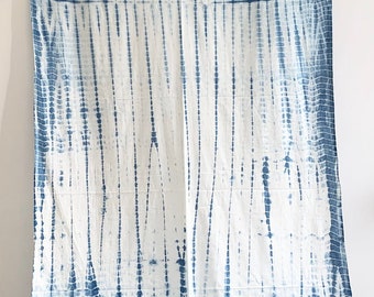 Hand Dyed Indigo Cotton Fabric, Garment Fabric, 5 Yard