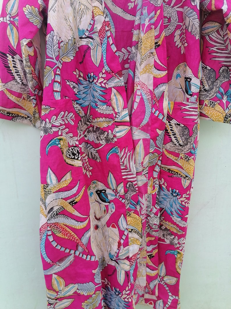 Cotton Kimono Indian Women Wear Body Crossover Bridesmaid Etsy