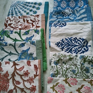 Wholesale 100 pc lot Napkins Table Napkins, Handmade Cotton Hand Block Printed Napkin Dinning Table Kitchen Napkins, Use Office Restaurant