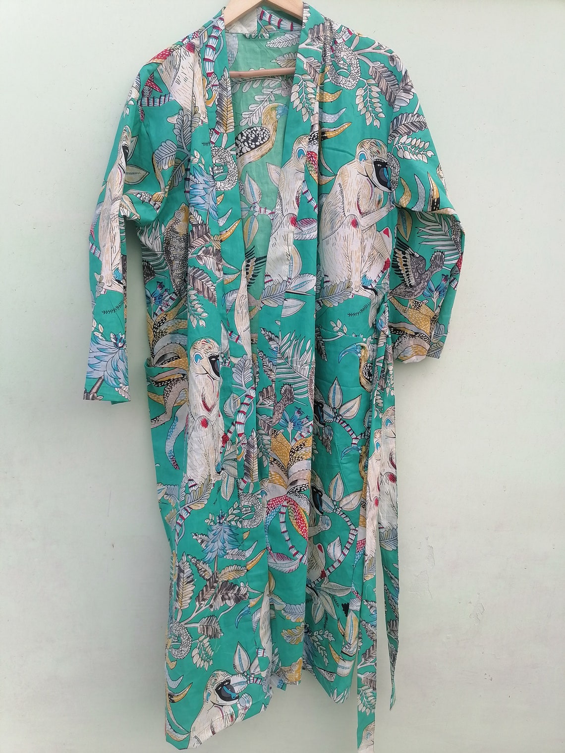 Cotton Kimono Women Wear Body Crossover Bridesmaid Dressing | Etsy